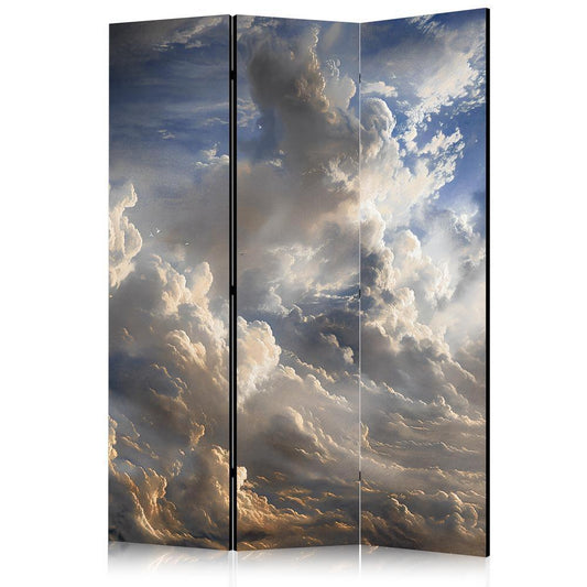 Room Divider - Golden Reflections on Clouds Foretelling Dusk