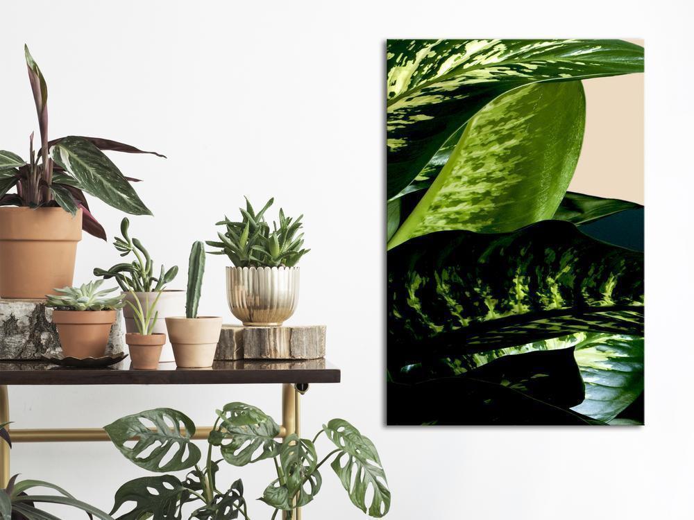 Canvas Print - Dieffenbachia (1 Part) Vertical-ArtfulPrivacy-Wall Art Collection