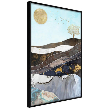 Abstract Poster Frame - Depth of the Interior-artwork for wall with acrylic glass protection