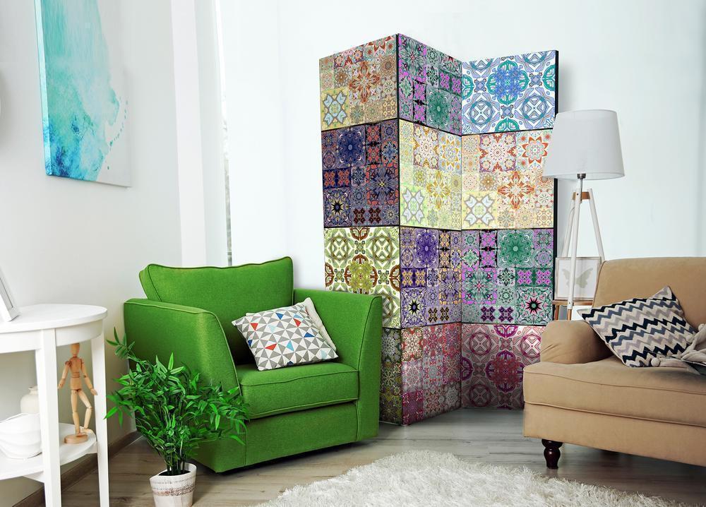 Decorative partition-Room Divider - Cornucopia-Folding Screen Wall Panel by ArtfulPrivacy