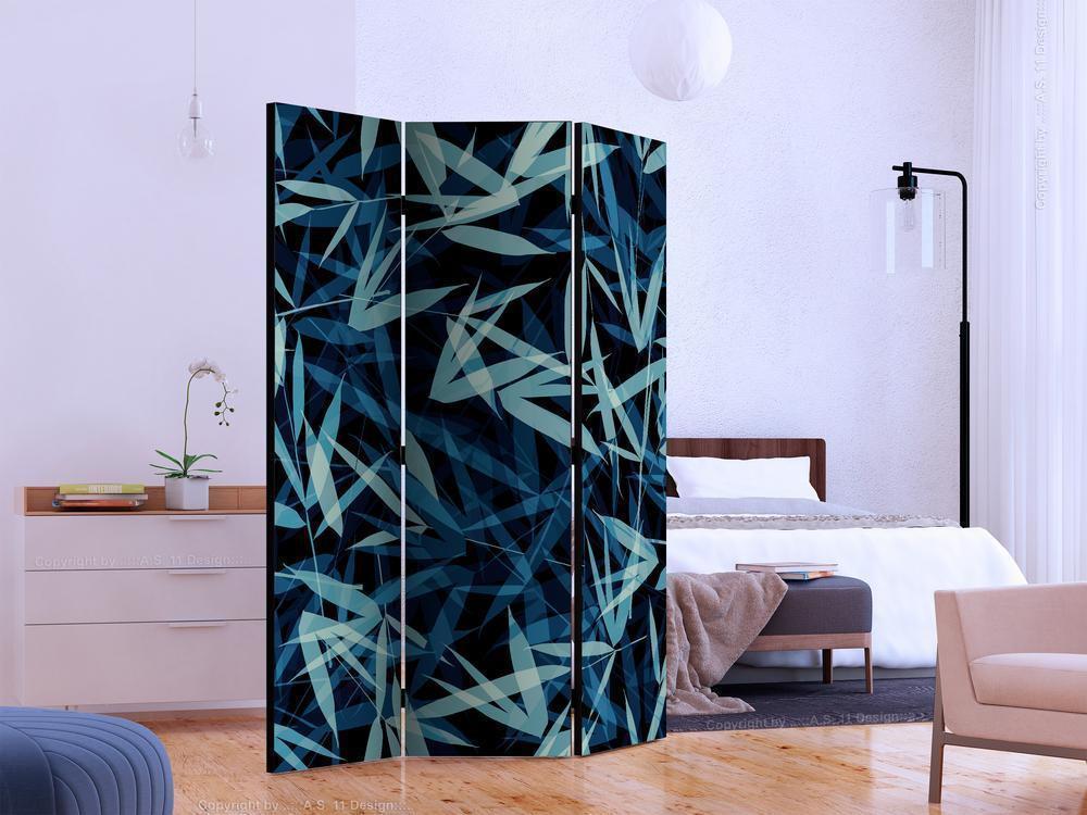 Decorative partition-Room Divider - Wild Nature at Night-Folding Screen Wall Panel by ArtfulPrivacy