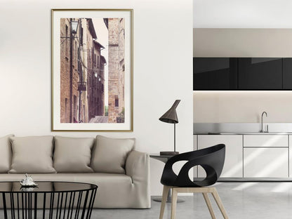 Photography Wall Frame - Brick Buildings-artwork for wall with acrylic glass protection