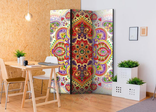 Decorative partition-Room Divider - Unusual Exoticism-Folding Screen Wall Panel by ArtfulPrivacy