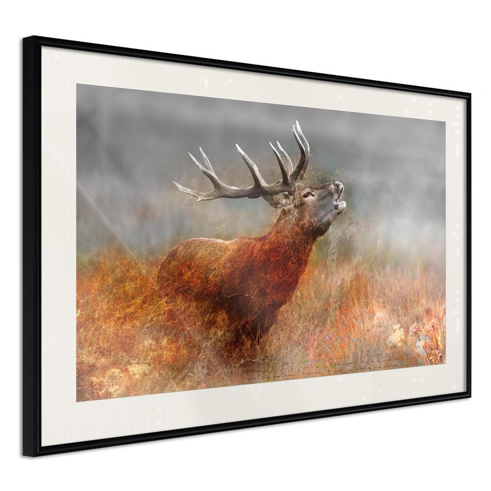 Autumn Framed Poster - Rut-artwork for wall with acrylic glass protection