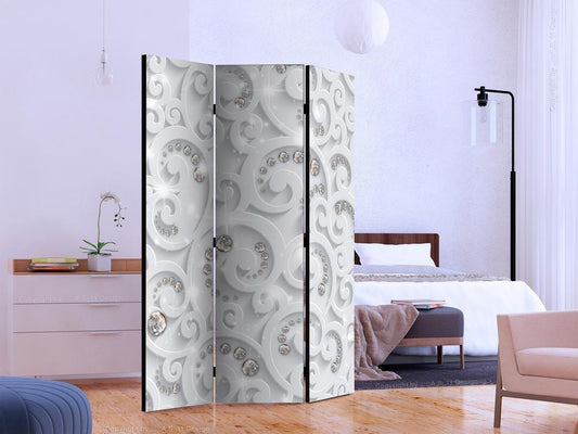Decorative partition-Room Divider - Abstract Glamor-Folding Screen Wall Panel by ArtfulPrivacy