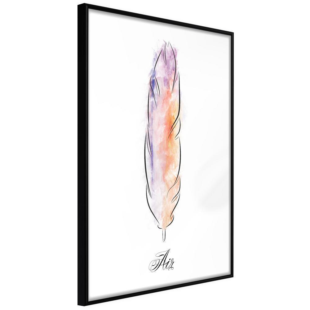 Abstract Poster Frame - Lightness I-artwork for wall with acrylic glass protection