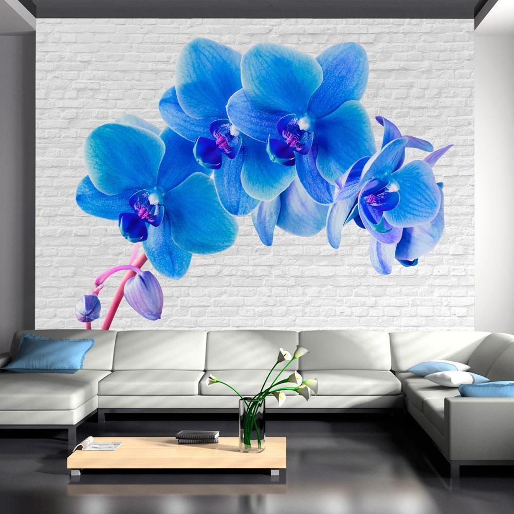 Wall Mural - Blue excitation-Wall Murals-ArtfulPrivacy