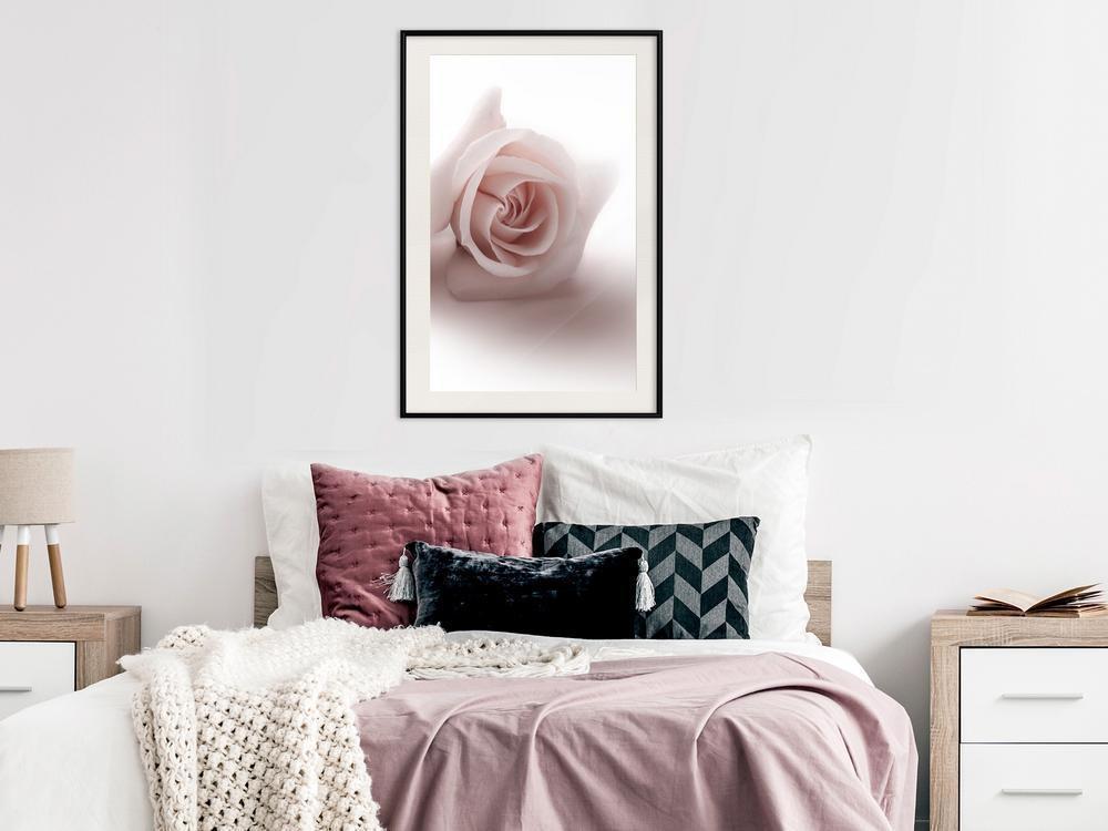 Botanical Wall Art - Subtle Flower-artwork for wall with acrylic glass protection