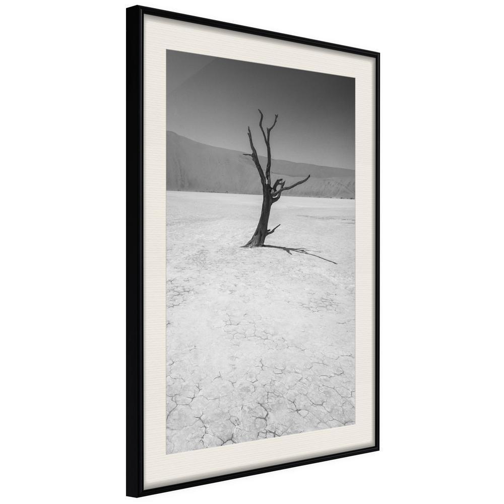Black and white Wall Frame - Survivor-artwork for wall with acrylic glass protection