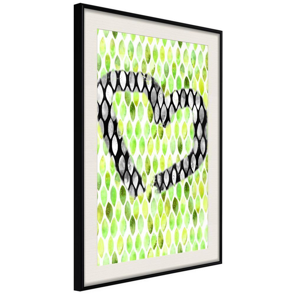 Abstract Poster Frame - I Love Limes-artwork for wall with acrylic glass protection