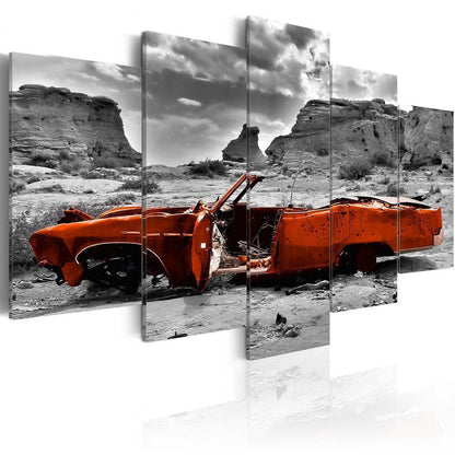 Canvas Print - Orange car-ArtfulPrivacy-Wall Art Collection