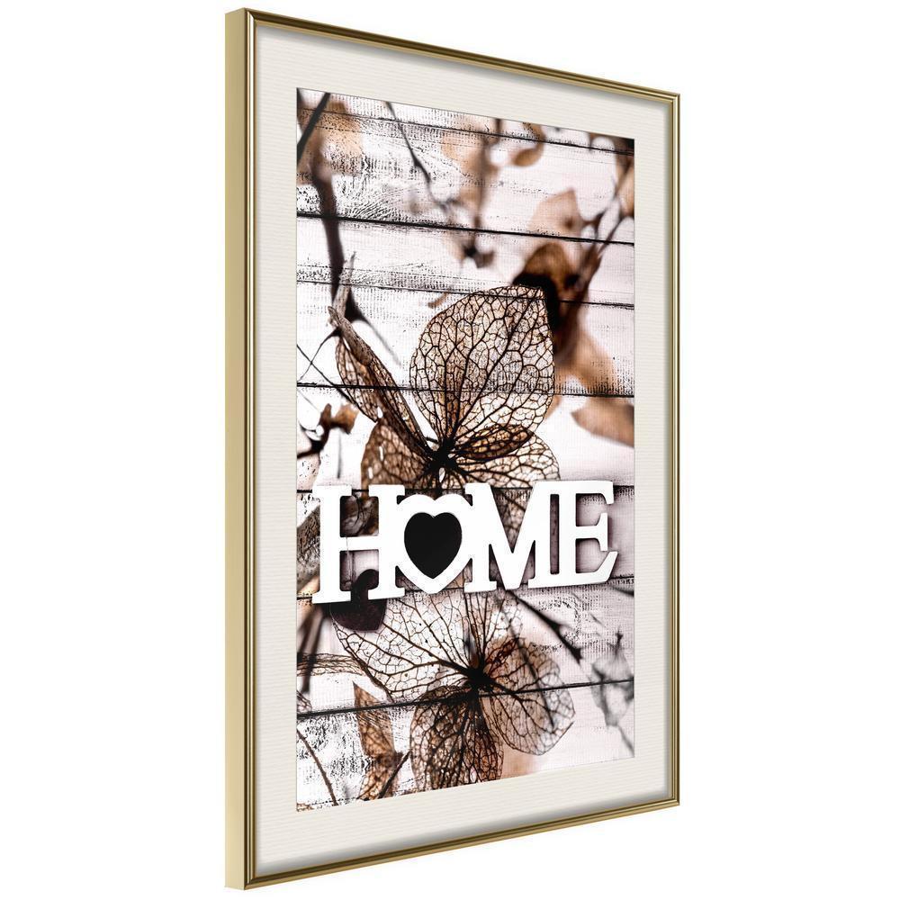 Autumn Framed Poster - Family Home-artwork for wall with acrylic glass protection