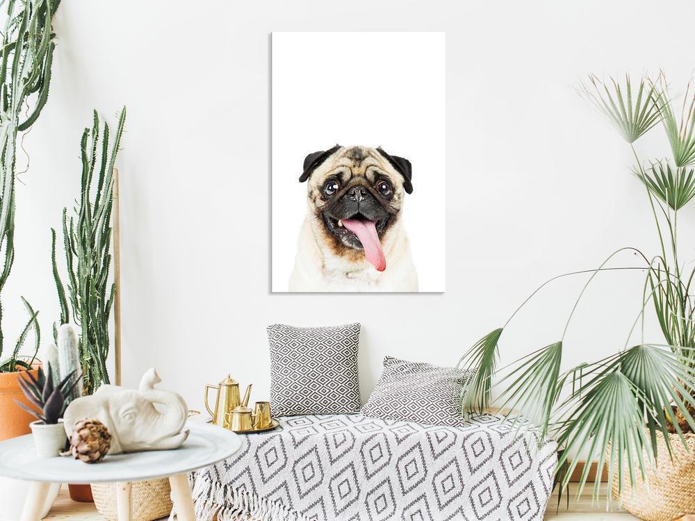 Canvas Print - Pug (1 Part) Vertical-ArtfulPrivacy-Wall Art Collection