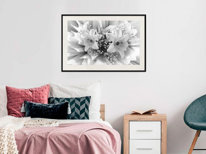 Botanical Wall Art - Crystal Lillies-artwork for wall with acrylic glass protection