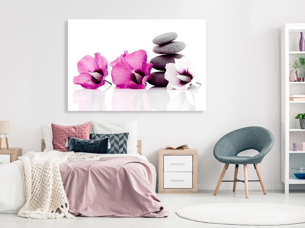 Canvas Print - Calm Mallow (1 Part) Wide Pink-ArtfulPrivacy-Wall Art Collection