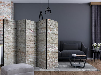 Room Divider - Hidden Harmony II- A 5 Panel Folding Screen For Living rooms, bedrooms or home office, decorative folding screen made with wood and canvas