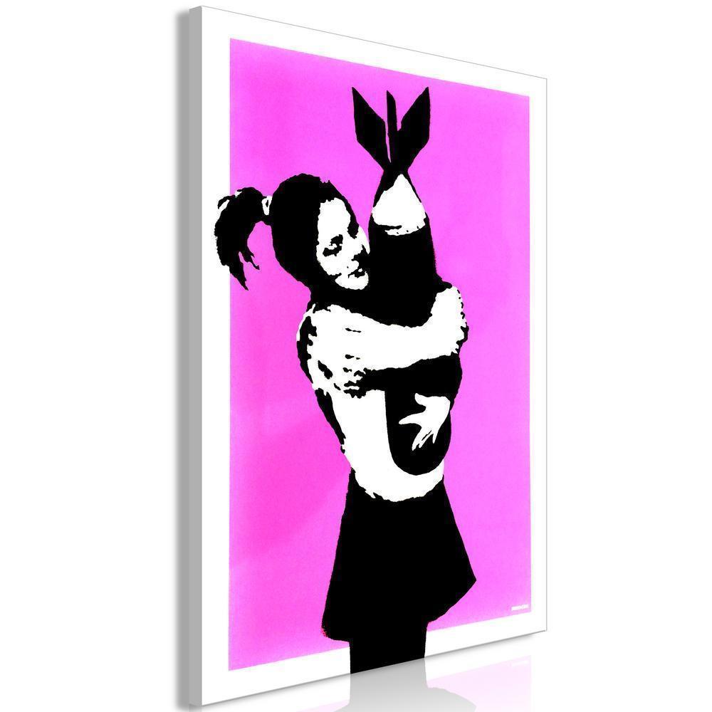 Canvas Print - Bomb Hugger (1 Part) Vertical-ArtfulPrivacy-Wall Art Collection