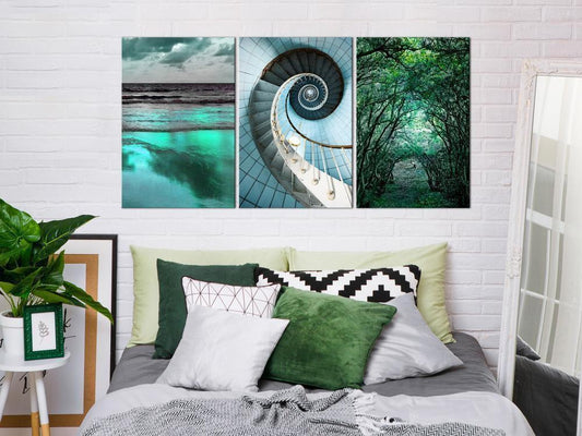 Canvas Print - Faces of Nature (3 Parts)-ArtfulPrivacy-Wall Art Collection