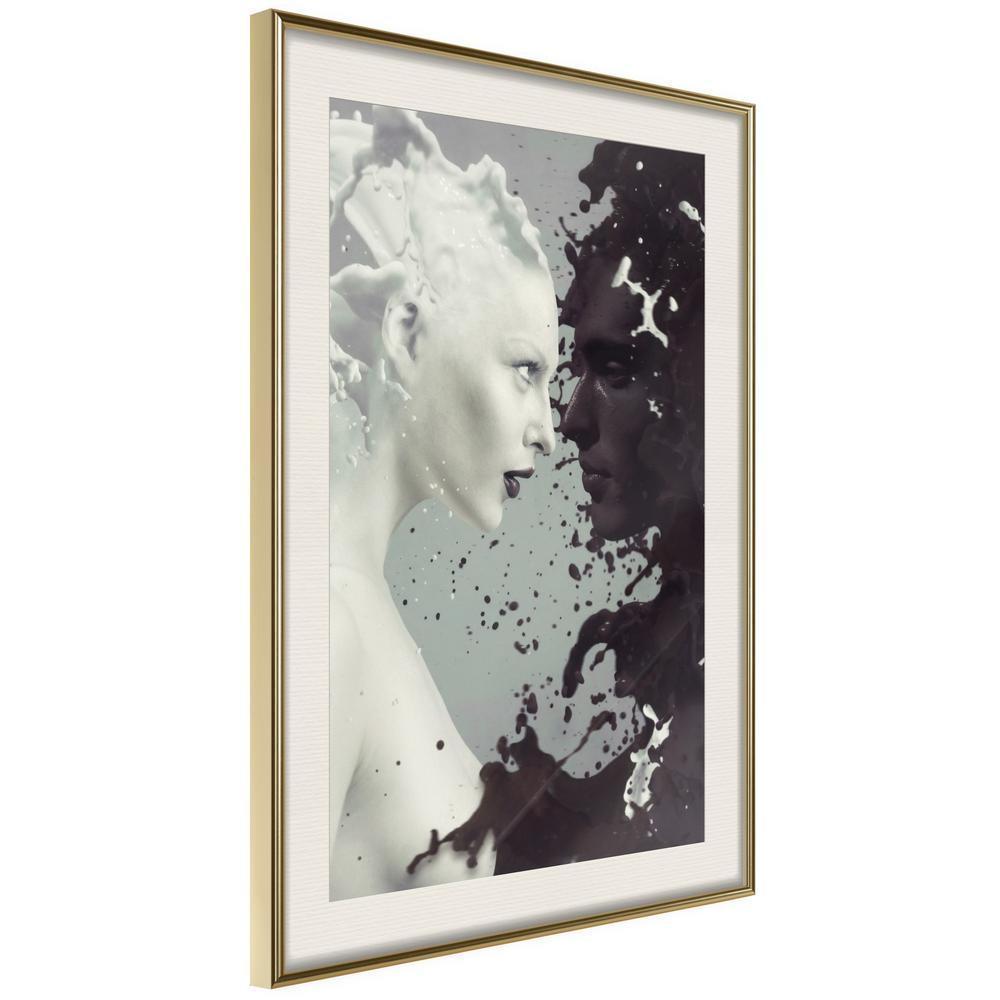 Wall Decor Portrait - Complementary Opposites-artwork for wall with acrylic glass protection