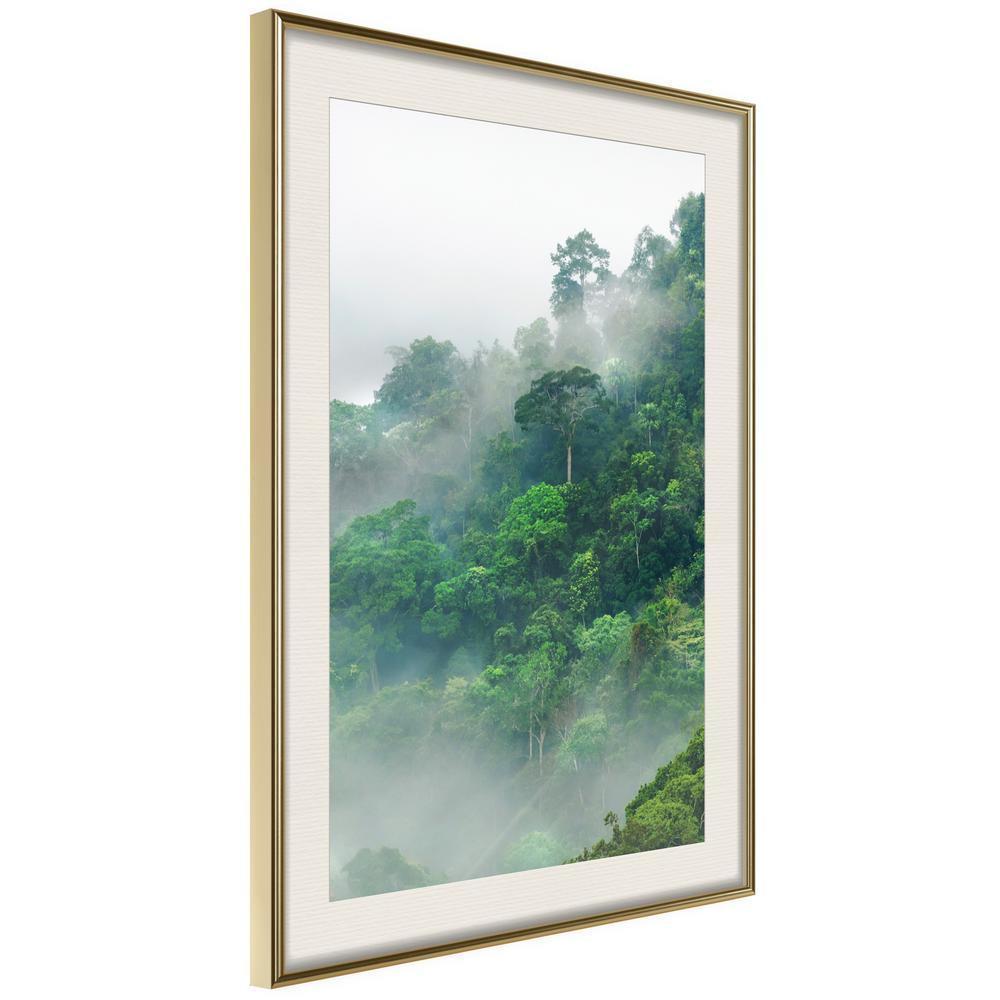 Framed Art - Green Lungs of the Earth II-artwork for wall with acrylic glass protection