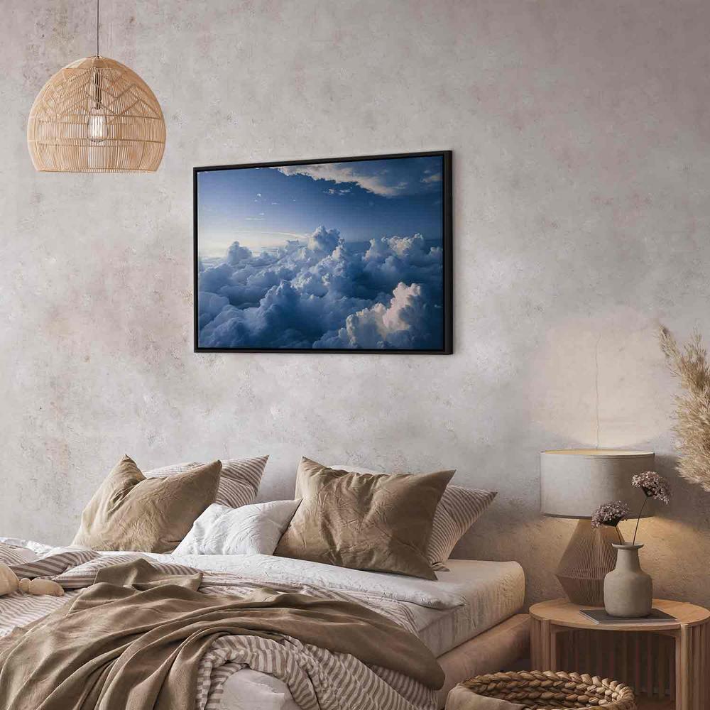 Canvas Print - Aerial Landscapes: Rays Lighting Up Fluffy Cloud Formations