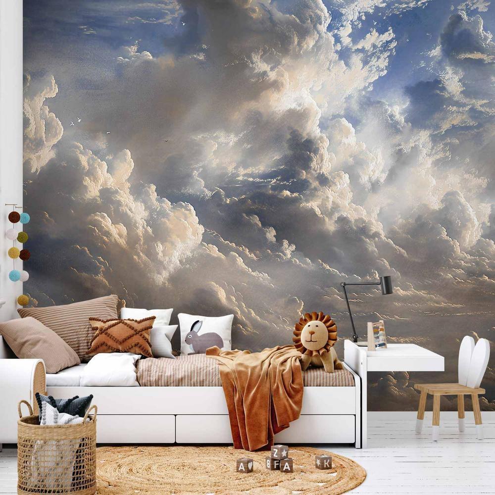 Wall Mural - Golden Reflections on Clouds Foretelling Dusk