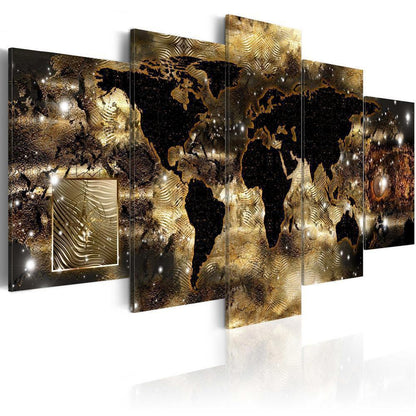Canvas Print - Continents of bronze-ArtfulPrivacy-Wall Art Collection