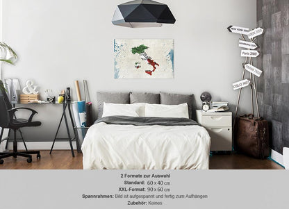 Cork board Canvas with design - Decorative Pinboard - Italy-ArtfulPrivacy