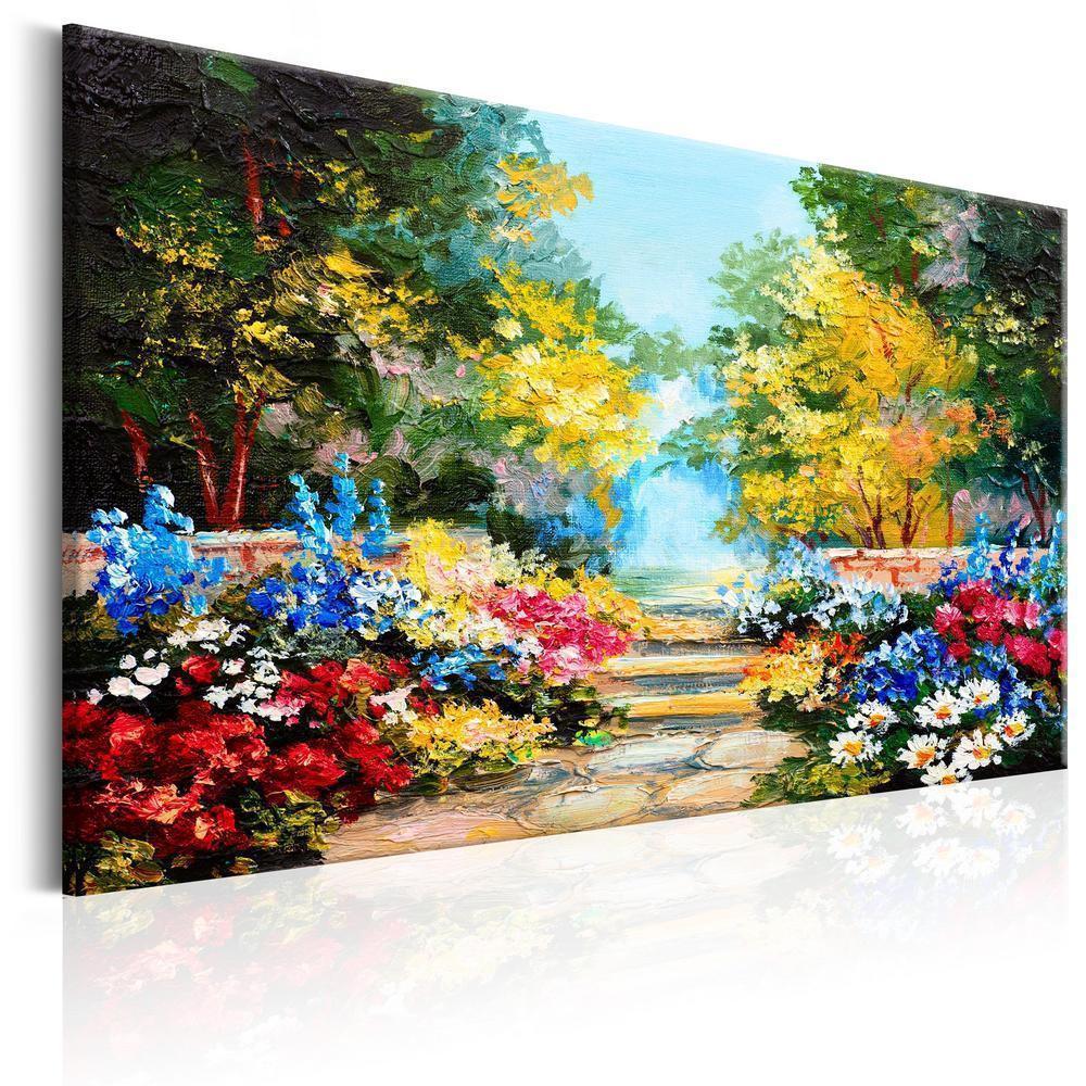 Handmade Painting - The Flowers Alley