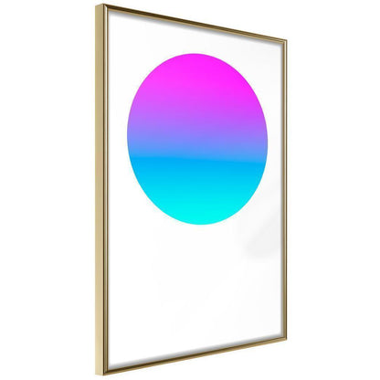 Abstract Poster Frame - Ultraviolet II-artwork for wall with acrylic glass protection