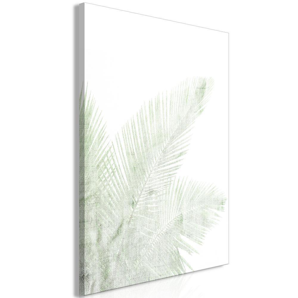 Canvas Print - Velvet Green (1 Part) Vertical-ArtfulPrivacy-Wall Art Collection