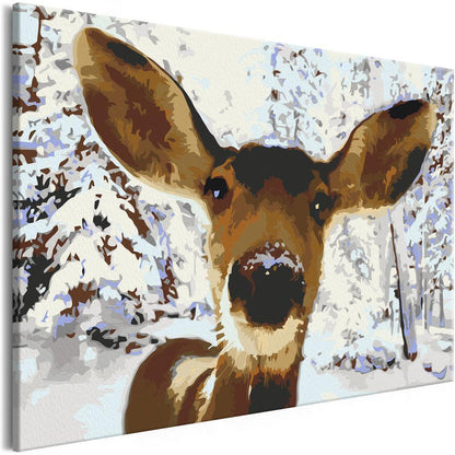 Start learning Painting - Paint By Numbers Kit - Friendly Deer - new hobby