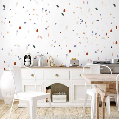 Wall Mural - Classic Terrazzo on White Background