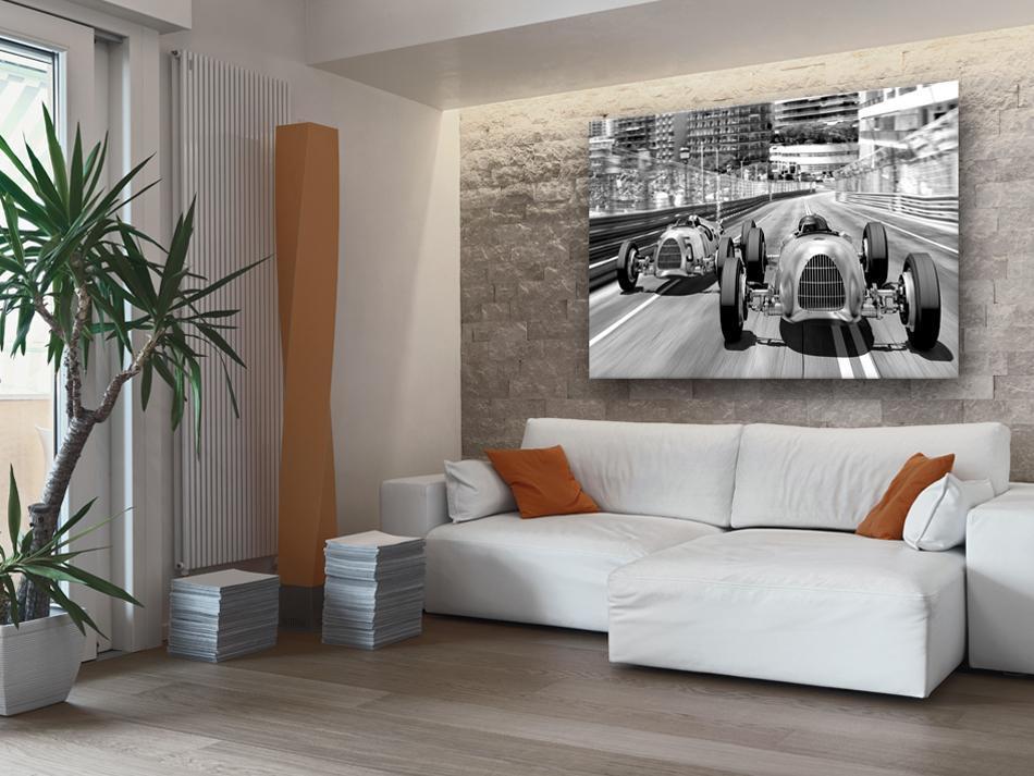 Canvas Print - Old Cars Racing-ArtfulPrivacy-Wall Art Collection