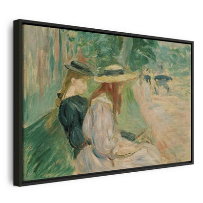 Canvas Print - Sur un banc de Bois de Boulogne (Berthe Morisot)