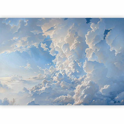 Peinture murale - Le soleil révèle les secrets des nuages ​​: des images spectaculaires dans le ciel