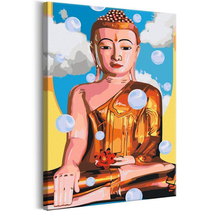 Start learning Painting - Paint By Numbers Kit - Levitating Buddha - new hobby