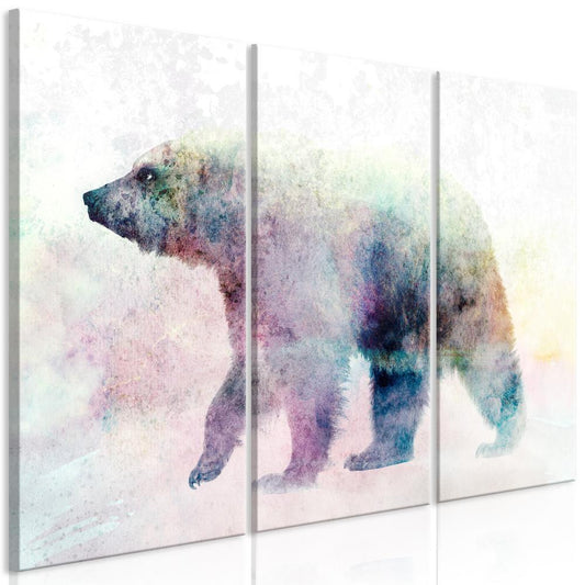 Canvas Print - Lonely Bear (3 Parts)-ArtfulPrivacy-Wall Art Collection
