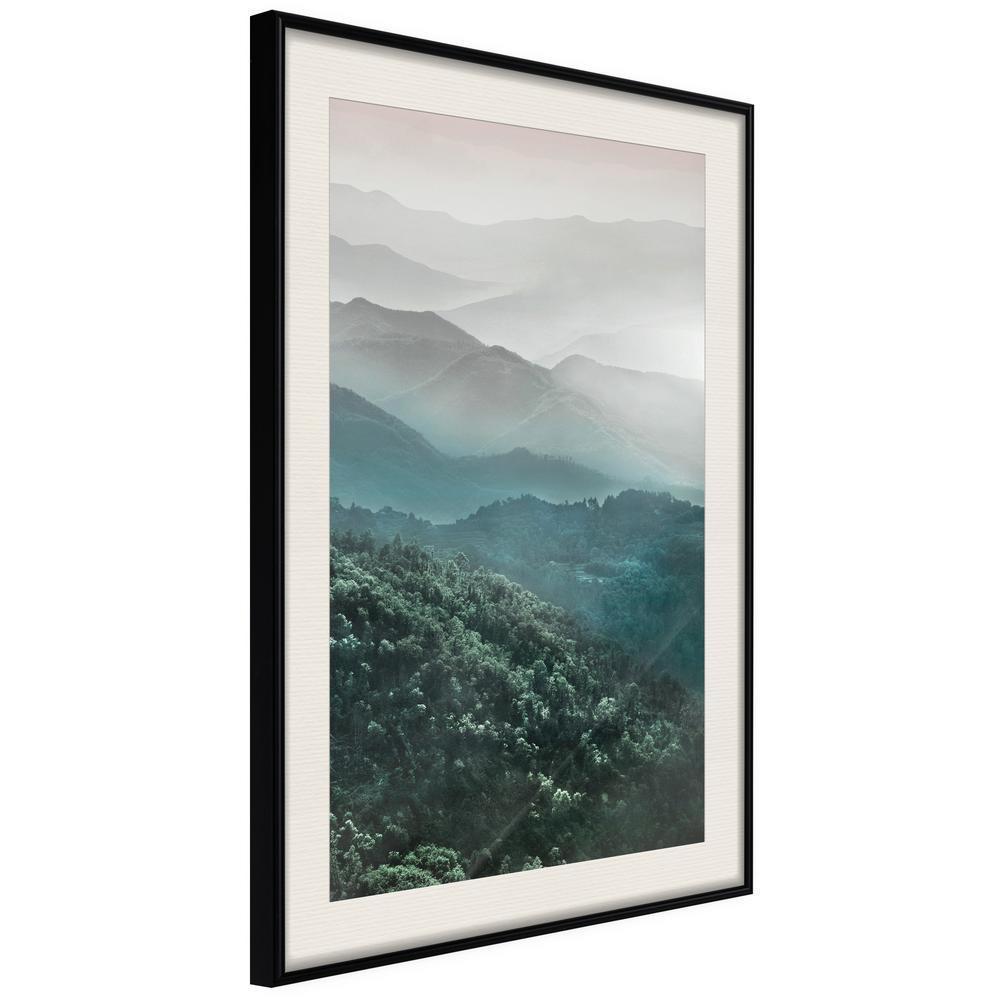 Framed Art - Natural Gradient II-artwork for wall with acrylic glass protection