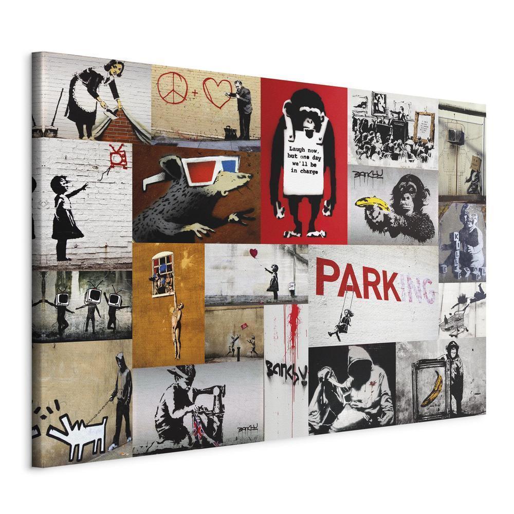 Canvas Print - Banksy - collage-ArtfulPrivacy-Wall Art Collection