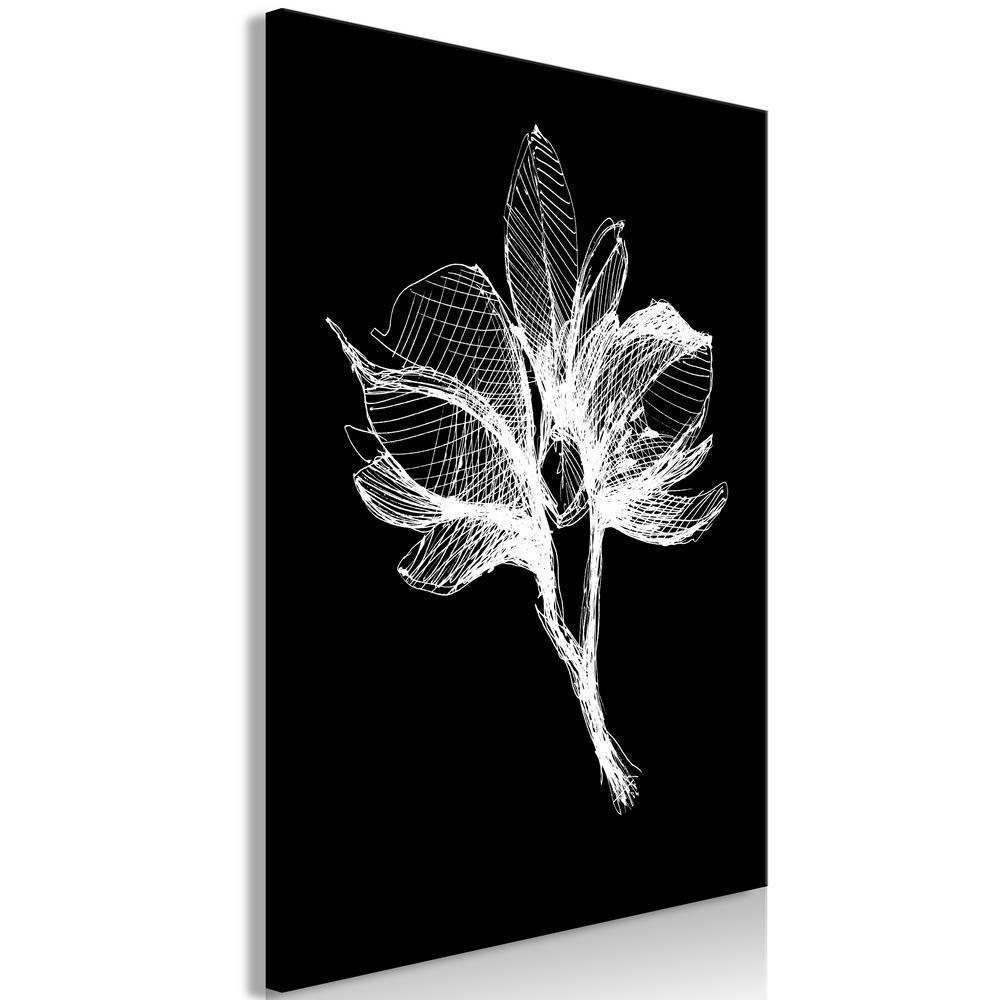 Canvas Print - Night Flower (1 Part) Vertical-ArtfulPrivacy-Wall Art Collection