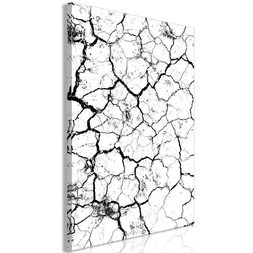 Canvas Print - Cracked Earth (1 Part) Vertical-ArtfulPrivacy-Wall Art Collection