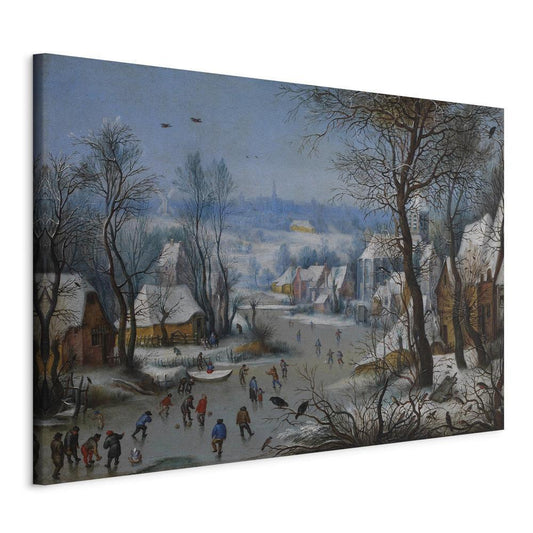 Canvas Print - Winter Landscape with a Bird Trap-ArtfulPrivacy-Wall Art Collection