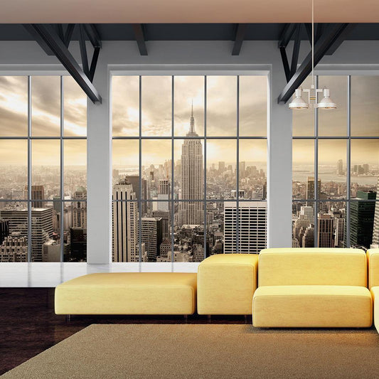 Wall Mural - Clouds over New York City-Wall Murals-ArtfulPrivacy