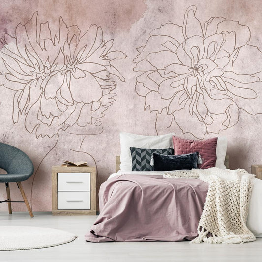 Wall Mural - Floristic Fresco-Wall Murals-ArtfulPrivacy