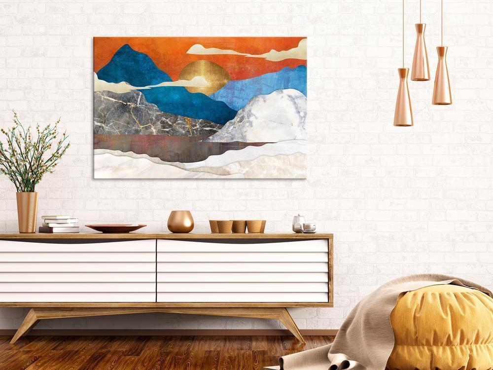 Canvas Print - Mountain Idyll (1 Part) Wide-ArtfulPrivacy-Wall Art Collection