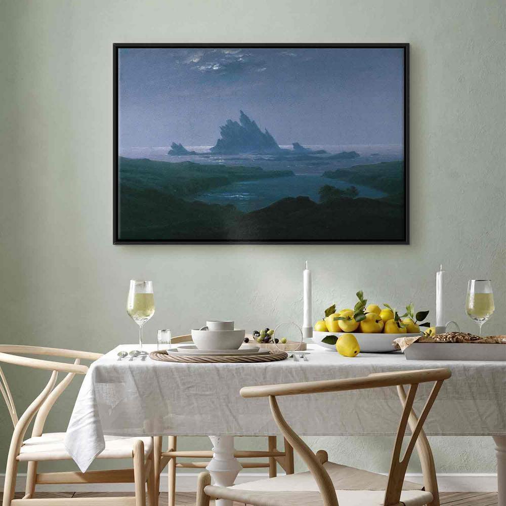 Canvas Print - Cliff reef on the beach (Caspar David Friedrich)