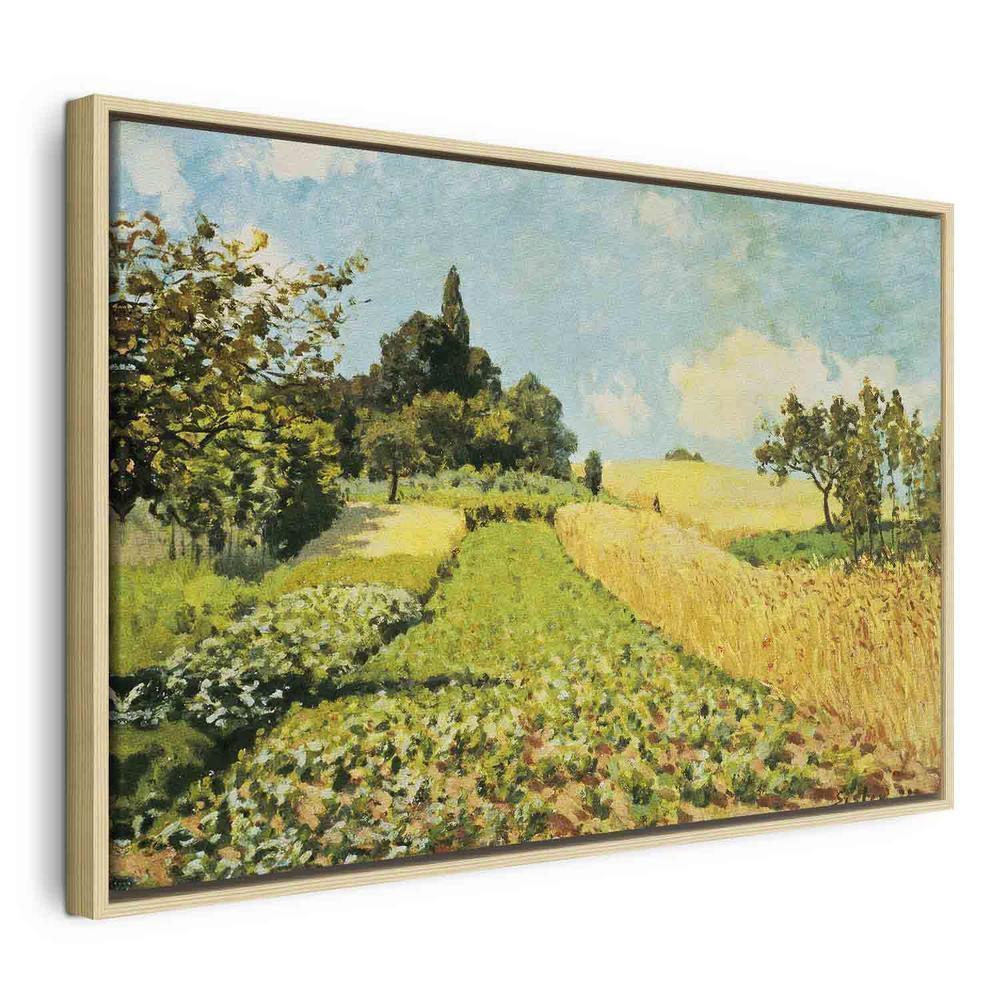 Impression sur toile - Champ de blé (Alfred Sisley)