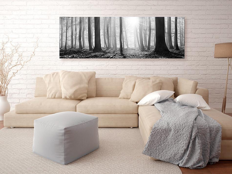 Canvas Print - Black and White Forest-ArtfulPrivacy-Wall Art Collection