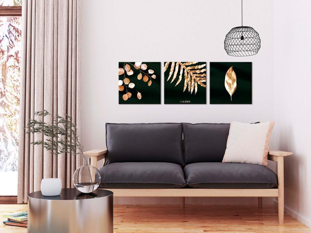 Canvas Print - Floristic Splendor (3 Parts)-ArtfulPrivacy-Wall Art Collection